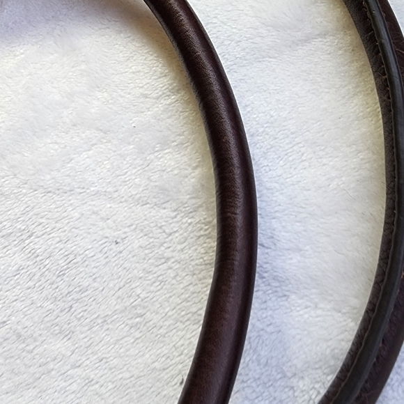 B Makowsky Cream/Brown/Caramel Smooth Leather Large Tote Shoulder Bag EUC - Picture 16 of 17